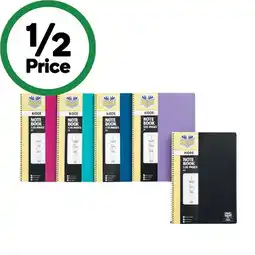 Woolworths Spirax Kode 120 Pages Note Book Assorted Colours offer