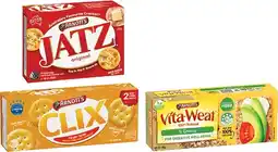 Coles Arnott's Jatz or Clix Crackers or Vita-Weat Crispbread 225g-250g offer