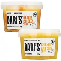Woolworths Dariβs Soups 550g β Excludes Flavours of the World β From the Deli offer