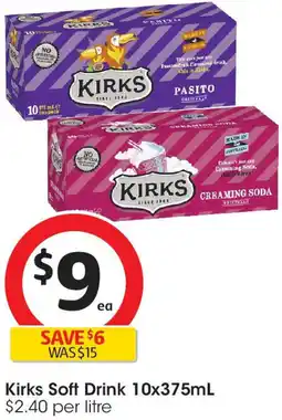 Coles Kirks Soft Drink offer