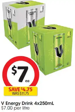 Coles V Energy Drink offer