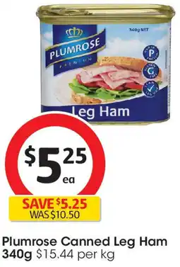 Coles Plumrose Canned Leg Ham offer