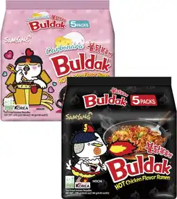 Coles Samyang Buldak Ramen Noodles 5 Pack 650g-700g offer