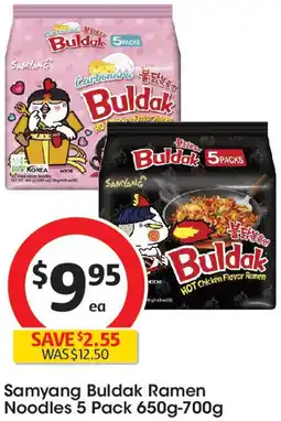 Coles Samyang Buldak Ramen Noodles offer