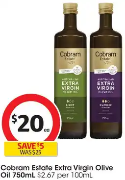 Coles Cobram estate extra virgin olive oil offer