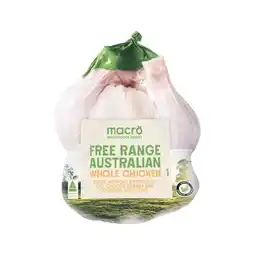 Woolworths Macro Free Range Australian Fresh Whole Plain RSPCA Approved Chicken offer