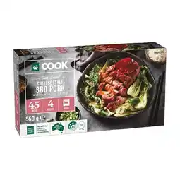 Woolworths Woolworths COOK Chinese Style BBQ Pork with Char Siu Sauce 560g offer