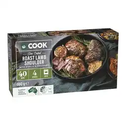 Woolworths Woolworths COOK Slow Cooked Lamb Shoulder with Garlic & Rosemary 600g offer