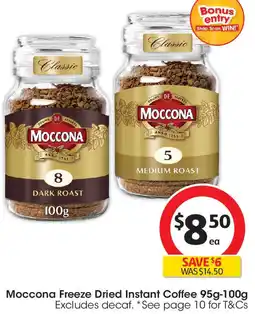 Coles Moccona Freeze Dried Instant Coffee offer