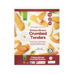 Woolworths Woolworths Crumbed Chicken Tenders 1 kg – From the Freezer offer