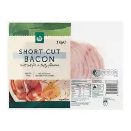 Woolworths Woolworths Short Cut Bacon 1 kg – From the Fridge offer