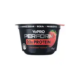 Woolworths YoPRO Perform Yoghurt Pot or Pouch 175g – From the Fridge offer