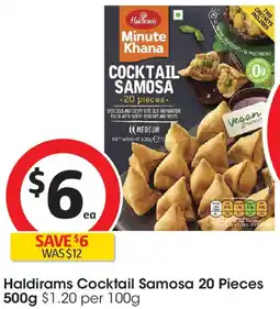 Coles Haldirams Cocktail Samosa offer