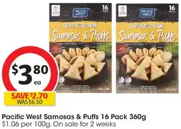 Coles Pacific West Samosas & Puffs offer