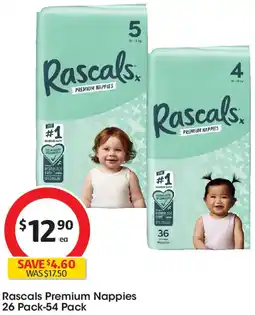 Coles Rascals Premium Nappies offer