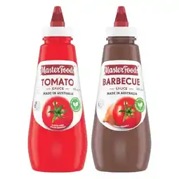 Woolworths MasterFoods Tomato or Barbecue Sauce 475-500ml offer