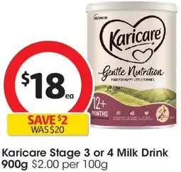 Coles Karicare Milk Drink offer