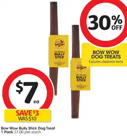 Coles Bow Wow Bully Stick Dog Treat offer