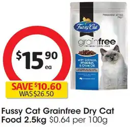 Coles Fussy Cat Grainfree Dry Cat Food offer