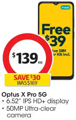 Coles Optus X Pro offer