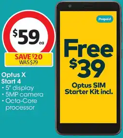 Coles Optus X Start 4 offer