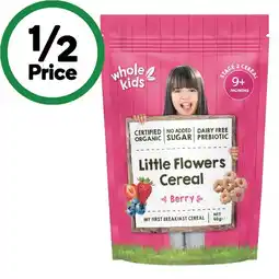 Woolworths Whole Kids Baby Cereal 40g offer