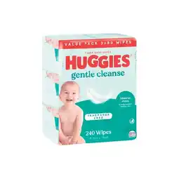 Woolworths Huggies Thick Baby Wipes Pk 240 offer