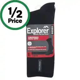 Woolworths Bonds Explorer Men’s Socks Assorted Pk 1 offer