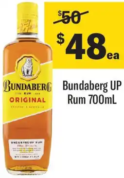 Coles Bundaberg UP Rum offer