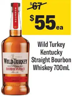 Coles Wild Turkey Kentucky Straight Bourbon Whiskey offer