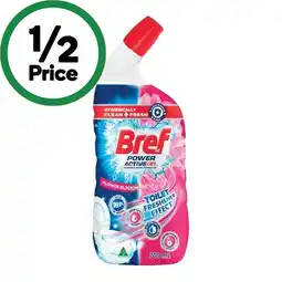 Woolworths Bref Active Toilet Rim Block 50g or Active Toilet Gel 600-700ml offer