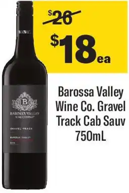 Coles Barossa Valley Wine Co. Gravel Track Cab Sauv offer