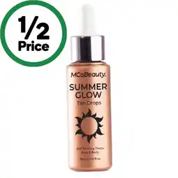 Woolworths MCoBeauty Summer Glow Self Tanning Face & Body Medium 30ml offer