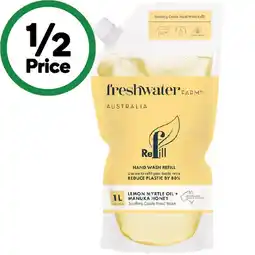 Woolworths Freshwater Farm Hand Wash Refill Pouch 1 Litre offer
