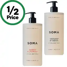 Woolworths Soma Body Wash 750ml offer