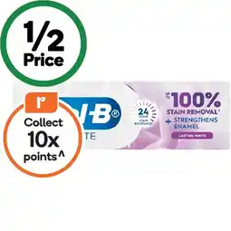 Woolworths Oral-B 3D White Professional Enamel Strong Whitening Toothpaste 90g offer