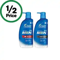 Woolworths Head & Shoulders Ultra Men 2 in 1 Shampoo & Conditioner 750ml offer