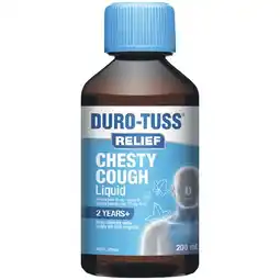 Woolworths Duro-Tuss Relief Dry or Chesty Cough Liquid 200ml offer