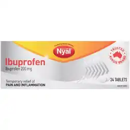 Woolworths Nyal Ibuprofen 200mg Tablets Pk 24 offer