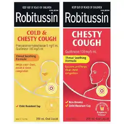 Woolworths Robitussin Chesty Cough or Cold & Chesty Cough Liquid 200ml offer