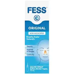 Woolworths Fess Nasal Saline Spray 75ml offer