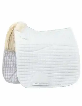 Horseland WeatherBeeta Prime Comfy Fleece Dressage Saddle Pad - White offer