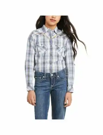 Horseland Ariat Girls R.E.A.L. Summer Breeze Snap Long Sleeve Shirt offer