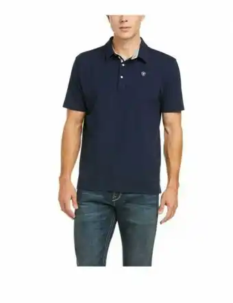 Horseland Ariat Mens Medal Short Sleeve Polo offer