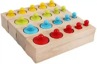 Toymate Wonder Co Wooden Knobbed Cylinders Block* offer