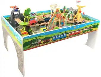 Toymate Wonder Co 80Pcs Dino Train Set With Table offer