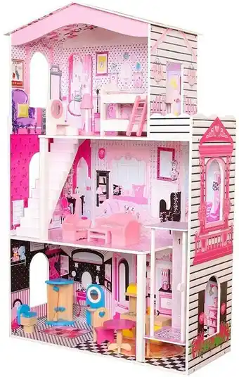 Famille Dollhouse with 17pcs Furniture*
