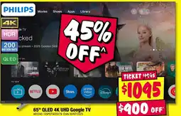 JB Hi-Fi 65 QLED 4K UHD Google TV offer