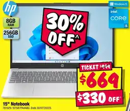 JB Hi-Fi 15 Notebook offer