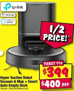JB Hi-Fi Hyper Suction Robot Vacuum & Mop + Smart Auto-Empty Dock offer